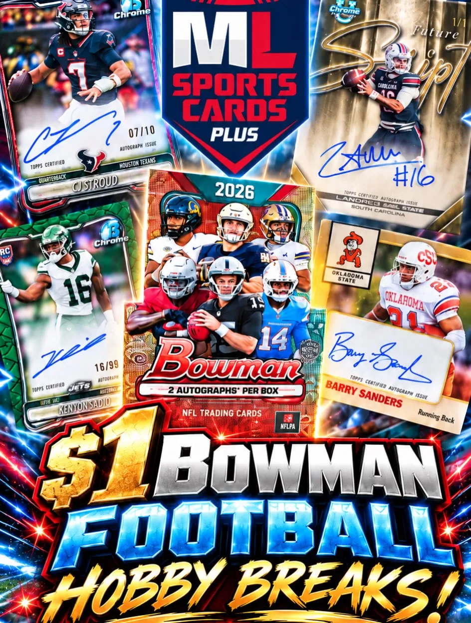 11AM Today! 2026 Bowman Football Hobby Team Breaks With Dalton & Max On eBay Live!