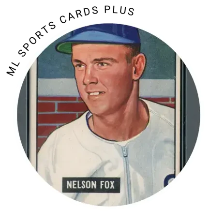 PSA image of a Nelson Fox baseball card. The card features Fox in his Chicago White Sox uniform.